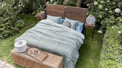 Rivièra Maison Harvey Dekbedovertrek - Lits-jumeaux - 240x200/220 cm - Groen