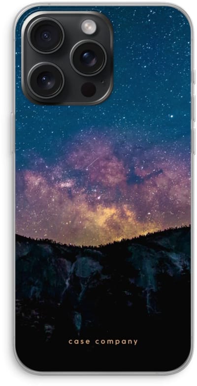 Case Company® - Hoesje geschikt voor iPhone 15 Pro Max hoesje - Travel to space - Soft Cover Telefoonhoesje - Bescherming aan alle Kanten en Schermrand
