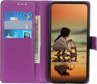Peachy Wallet kunstleer hoesje geschikt voor iPhone 12 Pro Max - paars