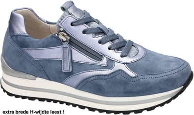 Gabor -Dames - blauw licht - sneakers - maat 39