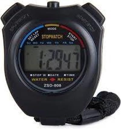 Stopwatch - Grote Display - Zwart   bluk verp