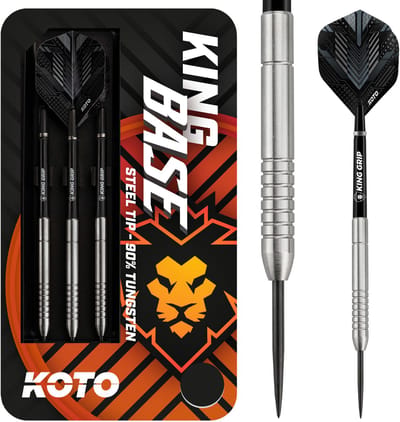 KOTO - King Base 90% Darts 25G - Zilver - Stevige Ringgrip
