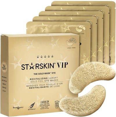 STARSKIN® VIP Gold Mask Eye 5 Stuks Gouden Oogmasker Patches, Oogmaskers tegen Gezwollen Ogen en Rimpels, Revitaliserende en Hydraterende Oogpatches, Voor het verhelderen van donkere kringen onder de ogen, K-Beauty Huidverzorging