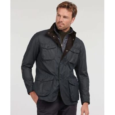 Barbour Waxjas Ogston Donkerblauw - Maat XXL - Heren - Winterjassen