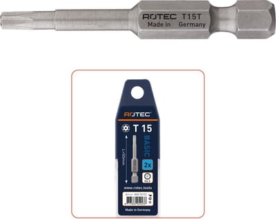 Rotec PRO Krachtbit T 10 L=50, E6.3, tamper-resist., BASIC (vpe 2)
