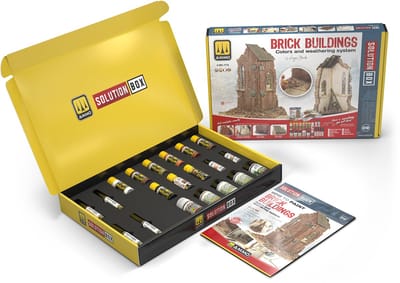 AMMO by Mig Jimenez Modelbouwdecoratie - MIG 7710 Solution Box 9 - Bakstenen Gebouwen voor Modelbouw Dioramas - Set Effecten set