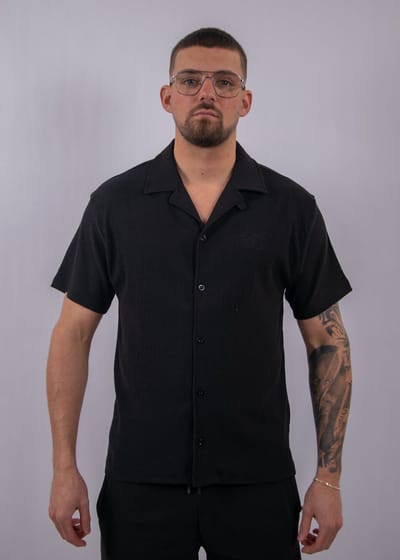 Malelions Emblem Seersucker Shirt