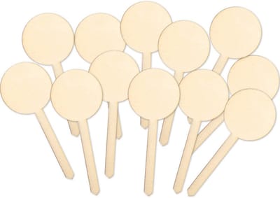 Houten Caketoppers voor Cupcakes en Muffins - Decoratie voor Taarten en Planten