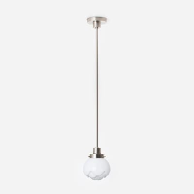 Hanglamp Paeonia 20's Matnikkel - Art Deco Trade