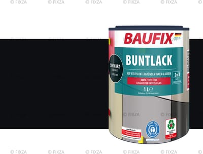 BAUFIX Multi- Lakverf zwart 1 Liter