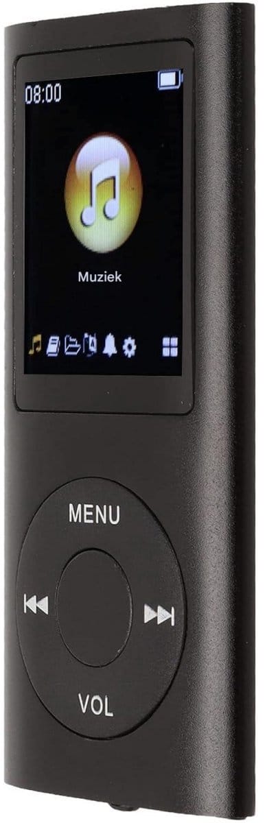 TOVBMUP MP3-speler - MP3-muziekspeler - Ondersteunt tot 32 GB geheugen - 1,8-inch digitaal LCD-scherm - Draagbare HiFi-muziekspeler - Verliesloze audiokwaliteit - Met luidsprekers - Zwart