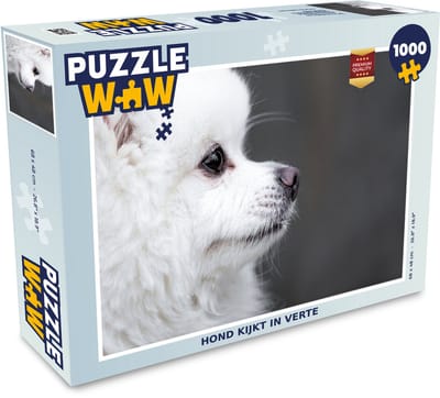 Puzzel Hond kijkt in verte - Legpuzzel - Puzzel 1000 stukjes volwassenen