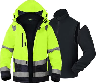 Werkjas 3-in-1 - Veiligheidskleding - Buitenwerk - Waterdicht Winddicht Ademend - Reflecterend
