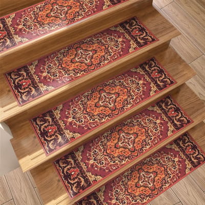 Set van 15 bedrukte traptreden — 76 x 20 cm — Verwijderbaar & wasbaar — Antislip — Zelfklevende achterzijde — Geschikt voor binnengebruik — Ideaal voor trappen, keukens, slaapkamers, kinderkamers, kamers voor ouderen, ruimtes voor huisdieren en meer.
