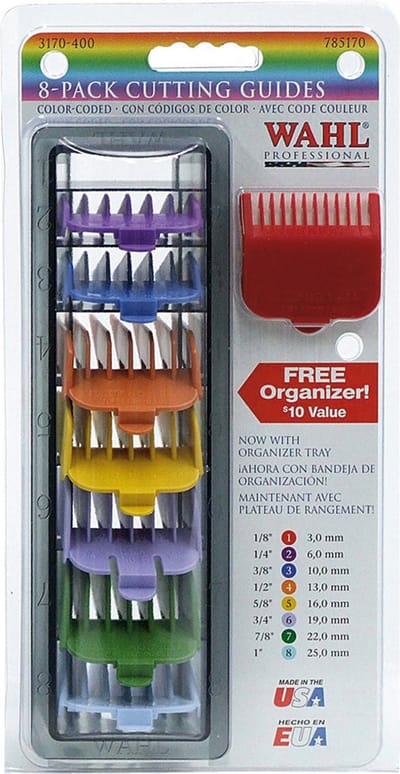 Wahl Opzetkammen Set 8 Stuks- Gekleurd - 3-25 mm - Scheerapparaat accessoires