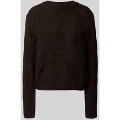 Gebreide pullover met alpaca en ronde hals