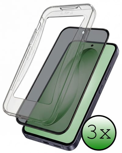 Screenprotector - 3 Stuks Geschikt voor Samsung Galaxy S26 - Met Installatie Kit - Privacy Filter - Beschermglas - Flexibel Glas - Tempered Glass - Screen Protector
