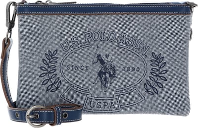 U.S. POLO ASSN. Schoudertas Victoria Double Zip Crossbody Bag Navy Blauw