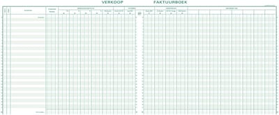 Exacompta Boekhoudingsregister BTW verkoop -31 lijnen - genummerd - met identificatieblad - Nederlandstalig - ingebonden - 80 blad - - 14610X