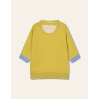 Oilily Khus Khus Gebreide Top- maatL Cadmium Geel