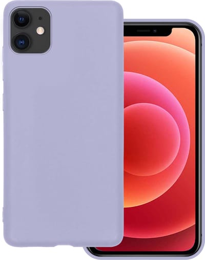 Hoesje Geschikt voor Apple iPhone 11 - Sterk & Shockproof - Hoes Cover - Siliconen Case - Lila