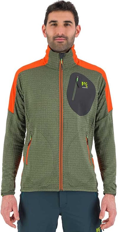 Karpos Puez Fleece Met Volledige Rits Groen L Man