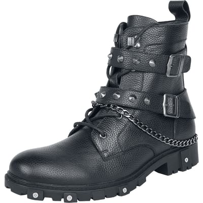 Gothicana by EMP - Gothic Laarzen - Boots met riempjes en ketting - EU40 tot EU47 - voor Mannen - zwart