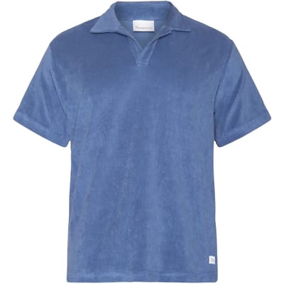 Polo terry KnowledgeCotton Apparel Loose GOTS/Vegan