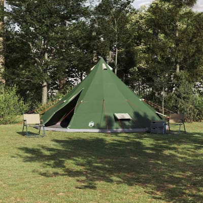 vidaXL - Tipi - Tent - met - dak - met - opslag - Groen - 560 - x - 560 - x - 300 - cm - taft