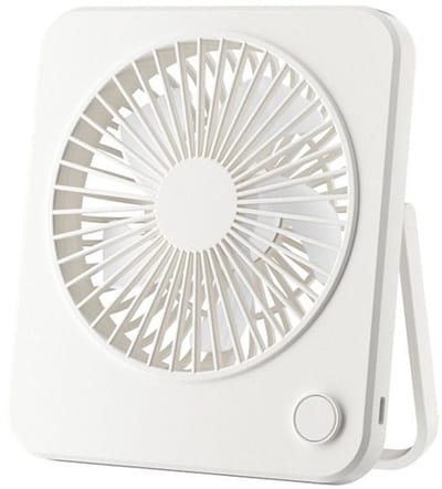 Mini draagbare, stille bureauventilator, geschikt voor slaapkamers, bureaus, computers, thuis, op kantoor of op reis - Wit