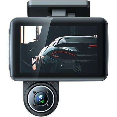 3 Camera's Dashcam 4in Heldere Auto Achteruitkijkspiegel Auto Video Opname Camcorder Groothoek Auto zwart