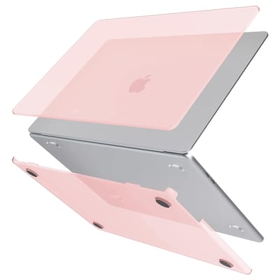 Alogy Mat Hoesje voor MacBook Air 13.6" M2/M3 - Transparant Roze
