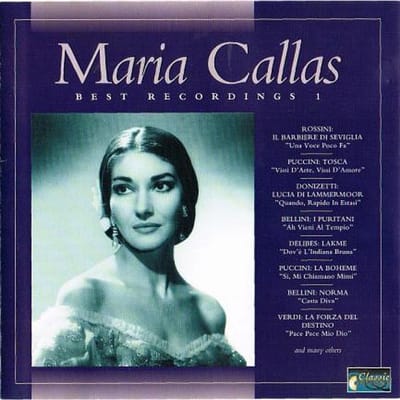 CD MARIA CALLAS - Beste Opname 1 CO3501 Classic Options 2005 Frankrijk Klassiek Gebruikt
