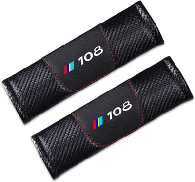 Veiligheidsgordel Pads - Riemhoezen - Comfortabel Rijden - Universele Pasvorm - 2 Stuks - Zwart
