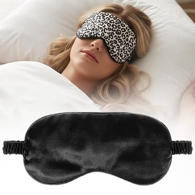 Zacht Oogmasker voor Comfortabel Slapen - Ademend en Lichtgewicht Slaapmasker met Luipaardpatroon