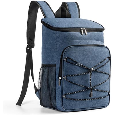 Sac à dos isotherme grande capacité, portable, étanche, pour pique-nique, déjeuner, pour femmes et hommes, sac isotherme durable bleu marine
