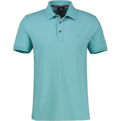 Lerros - Polo Korte mouw - Heren - L - 456 COASTAL BLUE - Katoen - 2533229