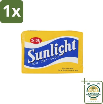 1 x Sunlight – Huishoudzeep – Klassiek – 150 g- Sunlight Zeep - Huishoudzeep - Klassieke Zeep - Zeep Voor Kleding - Zeep Voor Huid