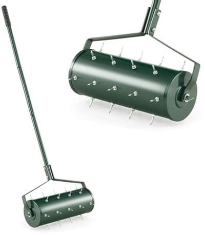 Lawn Aerator met Handvat en Rolspikes - Ideaal voor Tuinonderhoud