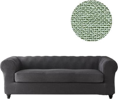 Belmarti® Bankhoes Milan Chester - 180cm tot 220cm breed - Mint