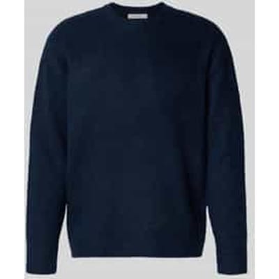 Relaxed fit gebreide pullover met wol, model 'RAI BRUSHED'