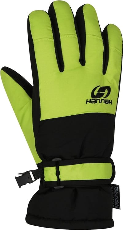 Hannah Handschoenen Mojo Junior Polyester Zwart/lichtgroen Mt 14