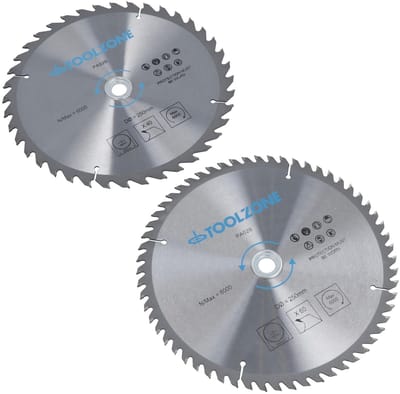 Cirkelzaagbladen Set - Zaagbladen Hout - Precisie Zagen - Inclusief Reducer Ringen - 250 mm Diameter
