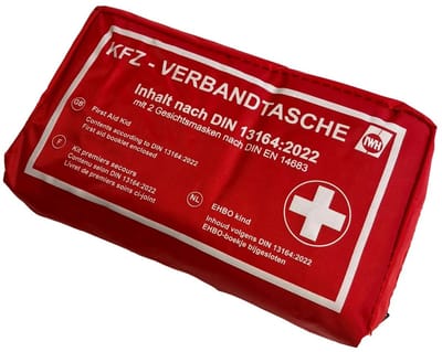 Auto eerstehulpkit 'rood' DIN 13164:2022