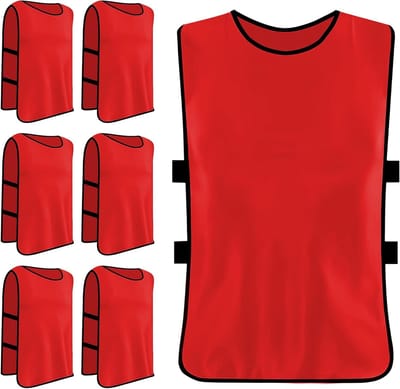 Dailygoods- Lijfjes 6 Stuks - Sport Trainingslijfjes - Mesh Bibs - Voetbal/Basketbal - Heren/Dames - Ademend/Vochtabsorberend - Sportshirts