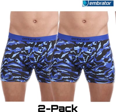 Embrator 2-pack mannen Boxershort overall print maat M