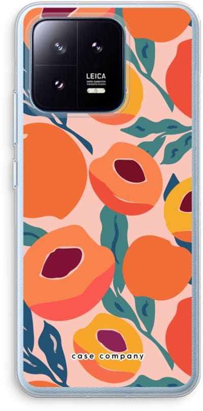 Case Company® - Hoesje geschikt voor Xiaomi 13 Pro hoesje - Perzik - Soft Cover Telefoonhoesje - Bescherming aan alle Kanten en Schermrand