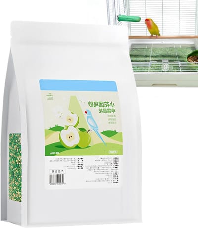 Vogel Bodembedekking - Kooi Strooisel - Schone Vogelkooi - Geur Neutraliserend - 28.9L x 22B cm - Groen
