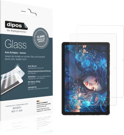 dipos – 2x Matte Pantserfolie geschikt voor BIEGEDY B23 11 Zoll | 9H Screenprotector
