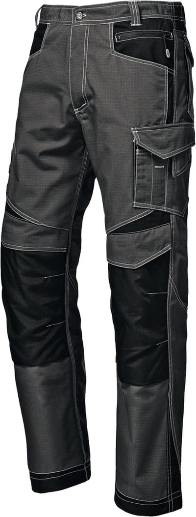 SIR SAFETY INDUSTRIAL Werkbroek HEREN Veiligheidsbroek Grijs - Met Kniezak - Met D ring - Reflecterend